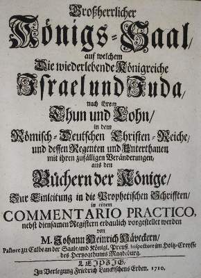 Bild Nr.1: 134-147 Hävecker,J.H.: (Alte Drucke, Handschriften und Theologie)