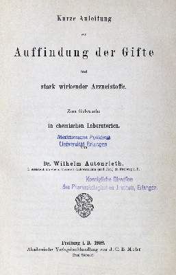 Bild Nr.2: 134-1519 Dragendorff,G.: (Verschiedene Gebiete - Varia, Chemie)