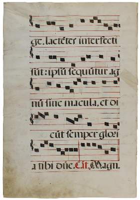 Bild Nr.2: 134-152 Antiphonarblatt.: (Handschriften)