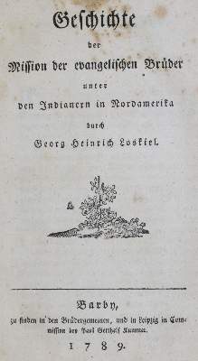Bild Nr.1: 134-1626 Loskiel,G.H.: (Amerika, Indianer)