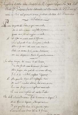 Bild Nr.1: 134-167 Sertor, Gaetano.: (Handschriften)