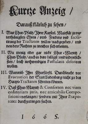 Bild Nr.1: 134-1754 Kurtze Anzeig,: (Deutschland, Ladenburg)