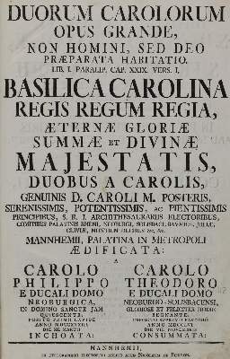 Bild Nr.3: 134-1759 Basilica Carolina: (Deutschland, Mannheim)