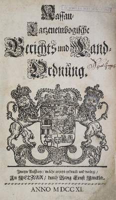 Bild Nr.1: 134-1773 Nassau-Catzenelnbogische: (Deutschland, Nassau)