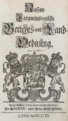 Bild Nr.1: 134-1774 Nassau-Catzenelnbogische: (Deutschland, Nassau)