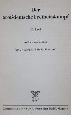 Bild Nr.1: 134-1776 Bouhler,P. (Hrsg.).: (Deutschland, Nationalsozialismus)