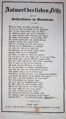Bild Nr.1: 134-1794 Antwort: (Deutschland, Revolution 1848/49 - Vormärz - Politik)