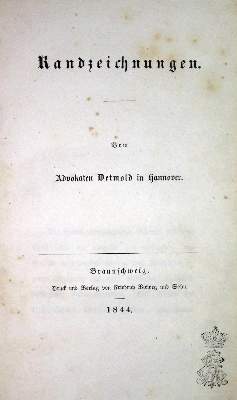 Bild Nr.1: 134-1797 Detmold,(J.H.).: (Deutschland, Revolution 1848/49 - Vormärz - Politik)