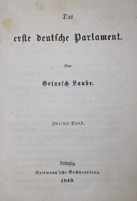 Bild Nr.1: 134-1799 Laube,H.: (Deutschland, Revolution 1848/49 - Vormärz - Politik)