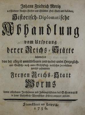 Bild Nr.1: 134-1836 Moritz,J.F.: (Deutschland, Worms)