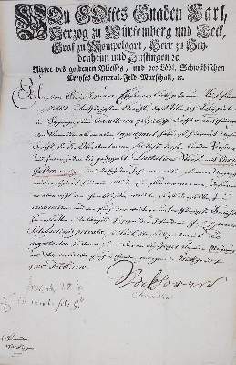 Bild Nr.2: 134-1837 Carl, Herzog zu Württemberg und Teck.: (Deutschland, Württemberg)