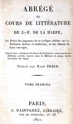 Bild Nr.1: 134-1847 De la Harpe,J.F. u. R.Perin.: (Frankreich)