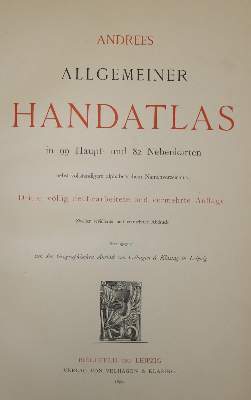 Bild Nr.2: 134-1944 Andrees Handatlas.: (Verschiedene Länder - Geschichte, Atlanten)
