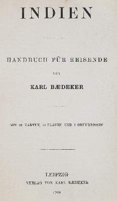Bild Nr.1: 134-1964 Indien.: (Verschiedene Länder - Geschichte, Baedeker)