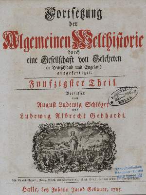 Bild Nr.1: 134-1982 Schlözer,A.L. u. L.A.Gebhardi.: (Verschiedene Länder - Geschichte, Baltikum)