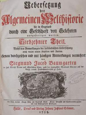 Bild Nr.1: 134-1983 Baumgarten,S.J.: (Verschiedene Länder - Geschichte)