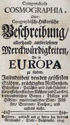 Bild Nr.2: 134-1993 Compendiose Cosmographia,: (Verschiedene Länder - Geschichte)