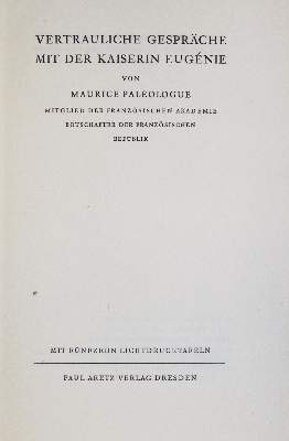 Bild Nr.2: 134-1998 Paleologue,M.: (Verschiedene Länder - Geschichte, Eugenie, Prinzessin)