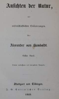 Bild Nr.1: 134-2019 Humboldt,A.v.: (Verschiedene Länder - Geschichte)