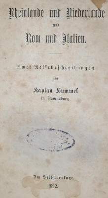 Bild Nr.1: 134-2020 Hummel,(A.).: (Verschiedene Länder - Geschichte)