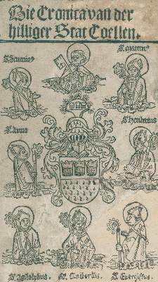 Bild Nr.1: 134-203 Die Chronica von der hilliger Stat Coellen.: (Inkunabeln, Köln)
