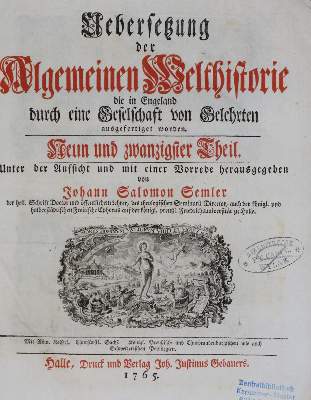Bild Nr.1: 134-2049 Semler,J.S.: (Verschiedene Länder - Geschichte, Russland)