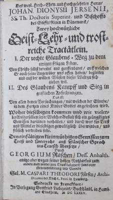 Bild Nr.1: 134-207 Jersin,J.D.: (Alte Drucke, Handschriften und Theologie)