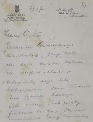 Bild Nr.1: 134-2092 Czernin, Ottokar Graf,: (Autographen)