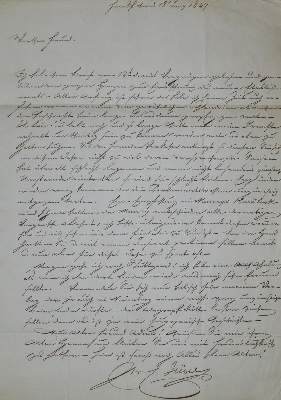 Bild Nr.1: 134-2102 Jügel, Carl Christian,: (Autographen)