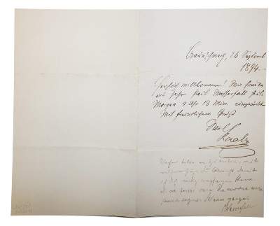 Bild Nr.1: 134-2117 Raabe, Wilhelm,: (Autographen)