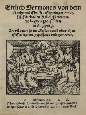 Bild Nr.1: 134-212 Keller,M.: (Alte Drucke, Handschriften und Theologie)