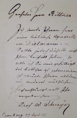 Bild Nr.1: 134-2124 Schreyer, Adolf: (Autographen)