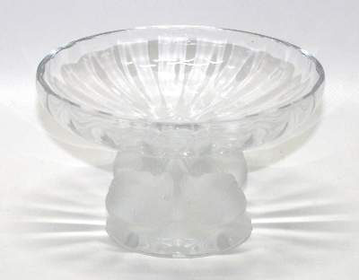 Bild Nr.1: 134-2158 Lalique Nogent Vogelschale.: (Varia, Glas)