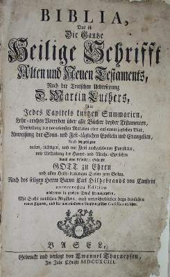 Bild Nr.1: 134-23 Biblia germanica.: (Bibeln)