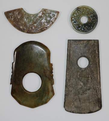 Bild Nr.4: 134-2308 Vier Teile Jade,: (Asiatika)