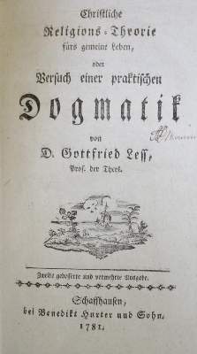 Bild Nr.1: 134-232 Less,G.: (Alte Drucke, Handschriften und Theologie)