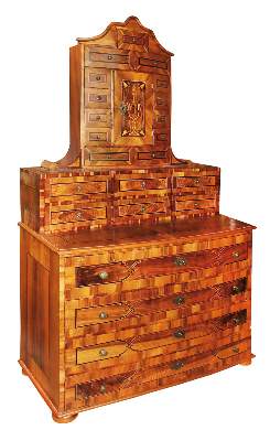 Bild Nr.1: 134-2357 Süddeutscher Barocksekretär,: (Möbel)