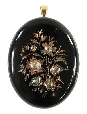 Bild Nr.1: 134-2404 Prachtanhänger mit Diamantrosen.: (Schmuck, Anhänger)