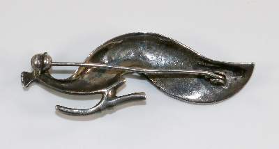 Bild Nr.2: 134-2413 Pfauenbrosche des Jugendstil.: (Schmuck, Broschen)