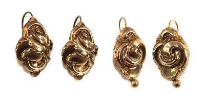 Bild Nr.1: 134-2425 Biedermeier Ohrringe.: (Schmuck, Ohrringe)