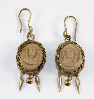 Bild Nr.1: 134-2428 Lavakamee-Ohrhänger: (Schmuck, Ohrringe u. Ohrhänger)