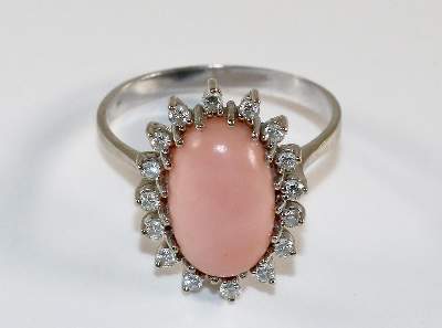 Bild Nr.1: 134-2436 Brillant-Korallenring.: (Schmuck, Ringe)