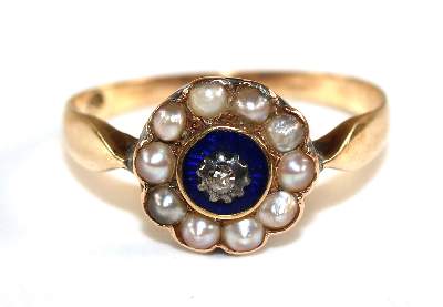 Bild Nr.1: 134-2439 Damenring um 1900.: (Schmuck, Ringe)