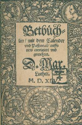 Bild Nr.1: 134-244 Luther,M.: (Alte Drucke, Handschriften und Theologie)