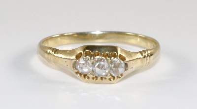 Bild Nr.1: 134-2442 Diamantring 585 GG.: (Schmuck, Ringe)