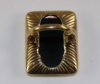 Bild Nr.2: 134-2450 Heliotropring 585 GG.: (Schmuck, Ringe)