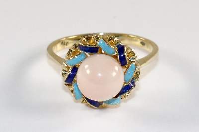 Bild Nr.1: 134-2454 Korallenring 750 GG: (Schmuck, Ringe)