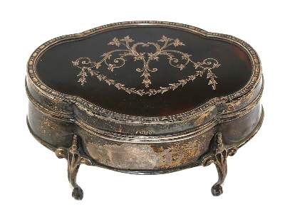 Bild Nr.1: 134-2463 Puder- oder Schmuckdose, Silber.: (Silber)