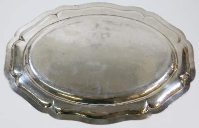 Bild Nr.2: 134-2470 Silbertablett Stgt. Ernst: (Silber)