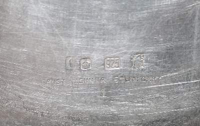 Bild Nr.3: 134-2470 Silbertablett Stgt. Ernst: (Silber)